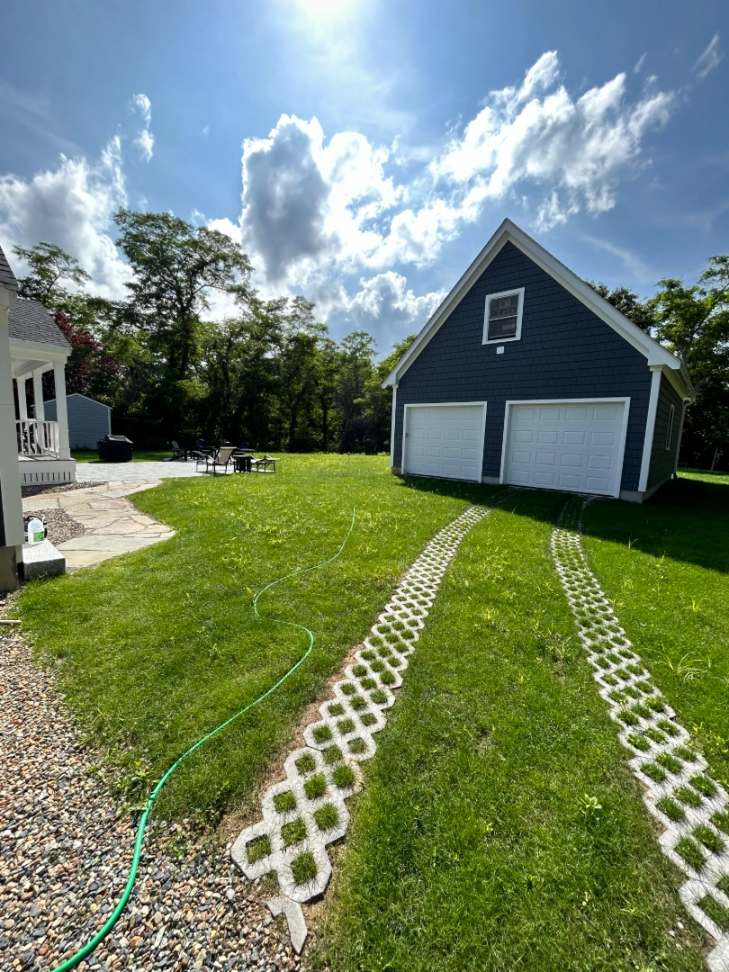 Drainage & Lawn Installation project 2 in Marshfield, MA