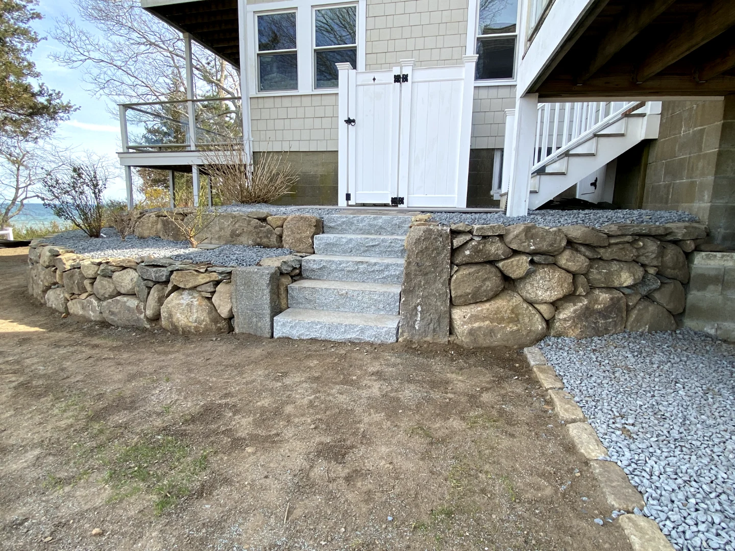 Retaining walls and stonework project 11
