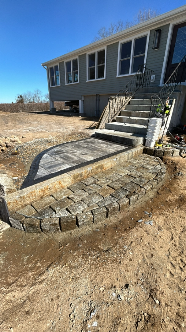 Retaining walls and stonework project 6