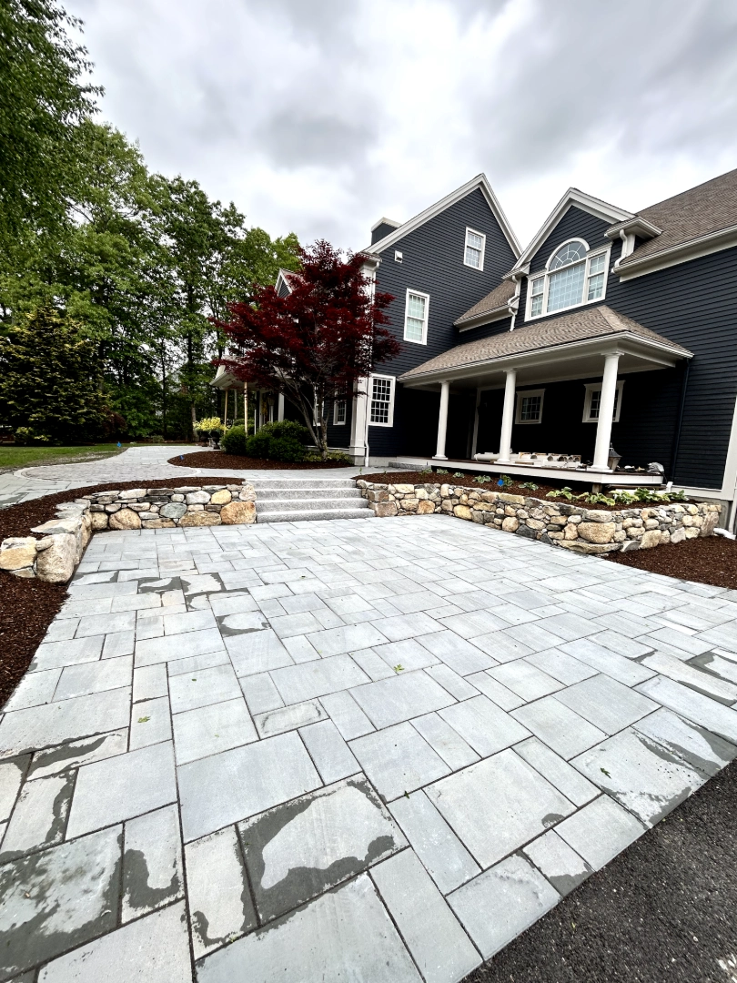 Retaining walls and stonework project 9